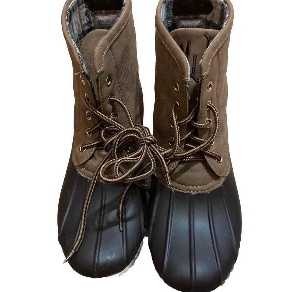 Women’s Marley Lilly Duck Boots Size 4 Brown Warm Waterproof